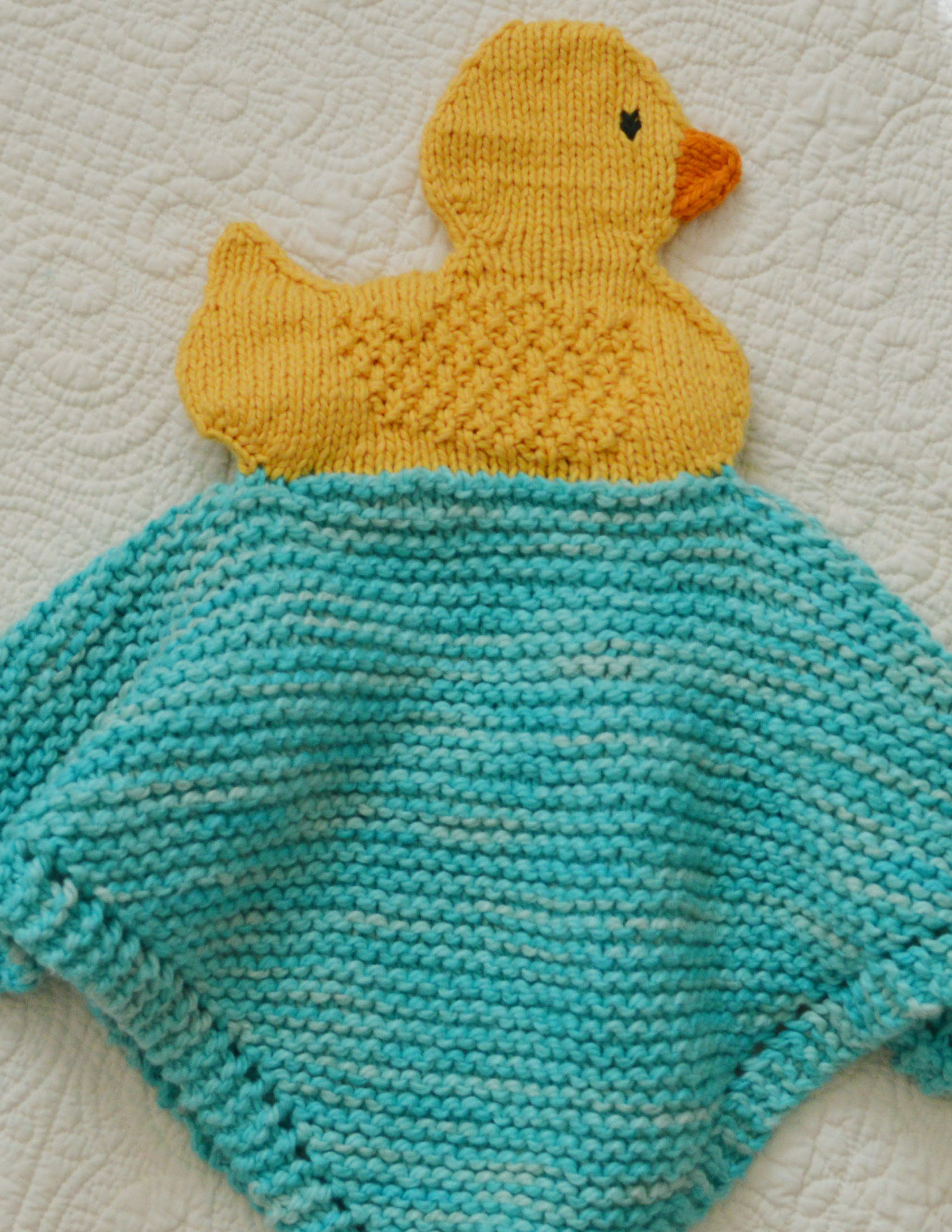 Knitting Pattern for Duckie Lovey