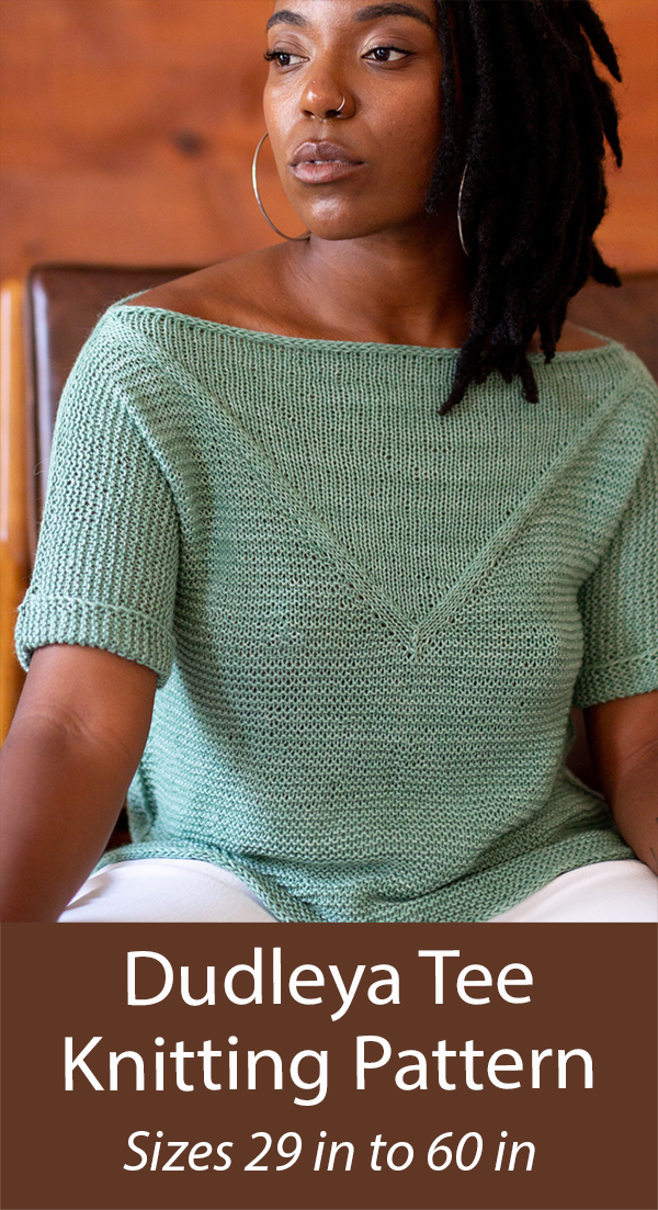 Sweater Knitting Pattern Dudleya Tee Top