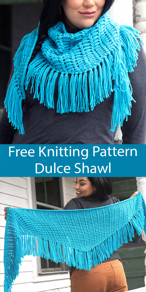 Free Shawl Knitting Pattern Dulce Shawl