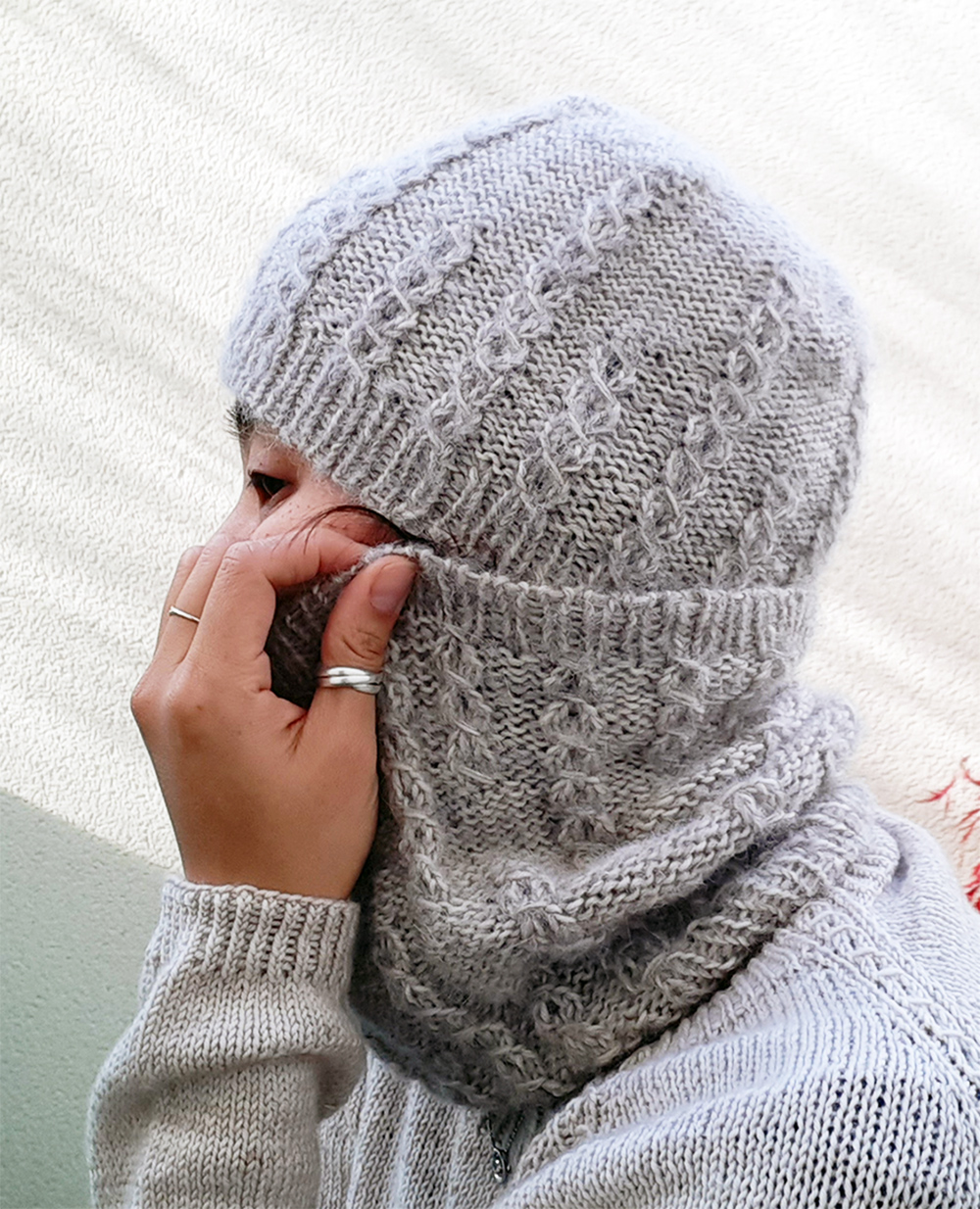 Free Duo Mathilde Hat and Cowl Set Knitting Pattern 