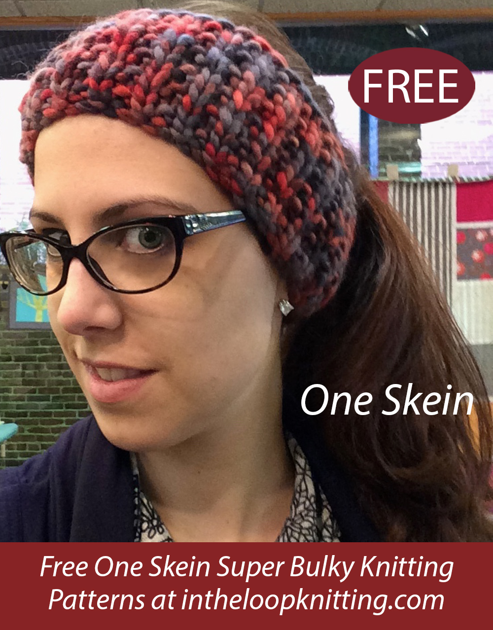 Free One Skein Earburn Headband Knitting Pattern