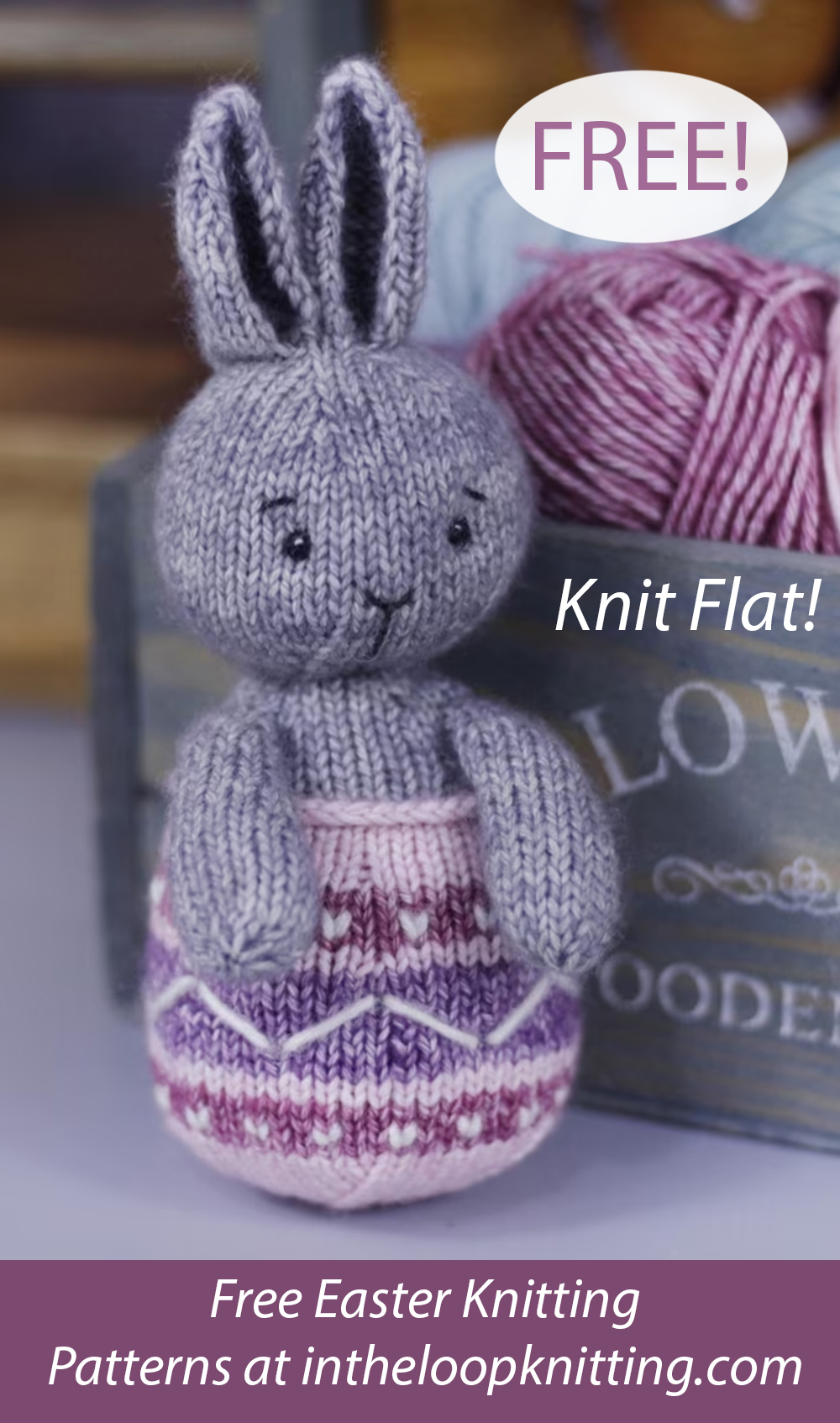 Free Easter Bunny Knitting Pattern Lala