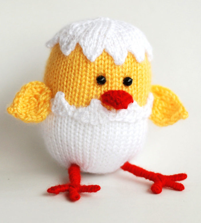 Knitting Pattern for Hatching Easter Chick