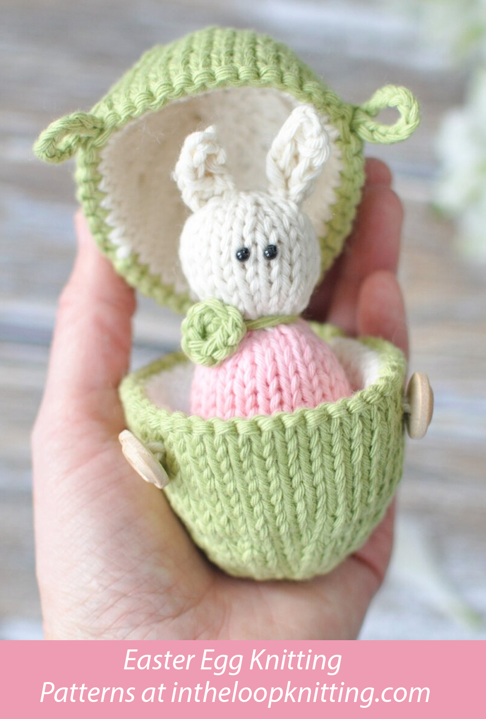 Easter Egg With Bunny Knitting Pattern