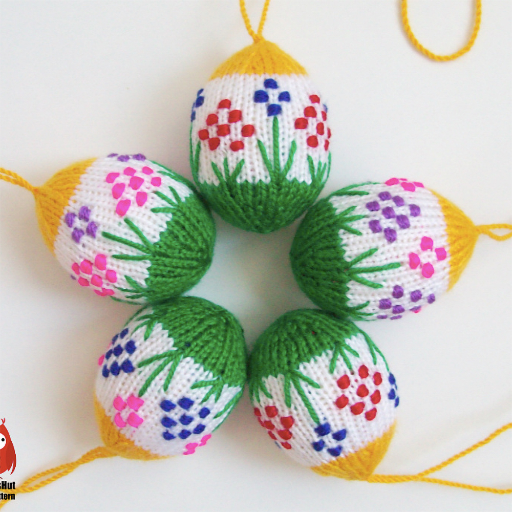 Easter Egg On a Sunny Meadow Knitting Pattern
