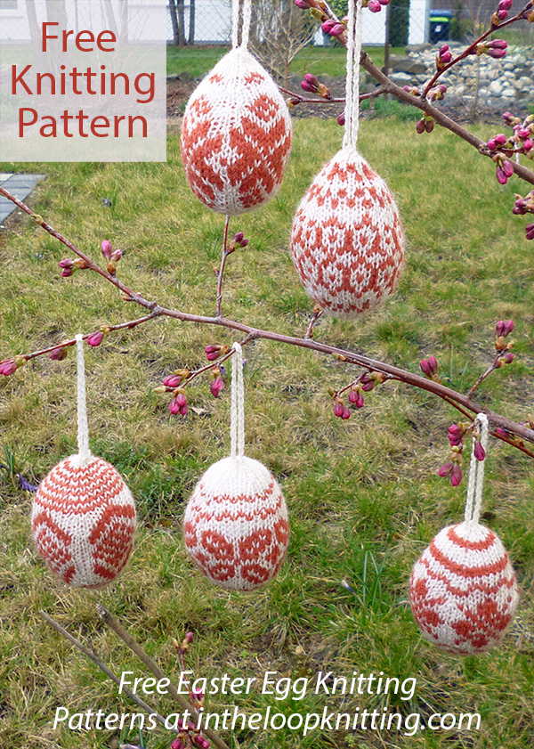 Free Fair Isle Easter Eggs Knitting Pattern 