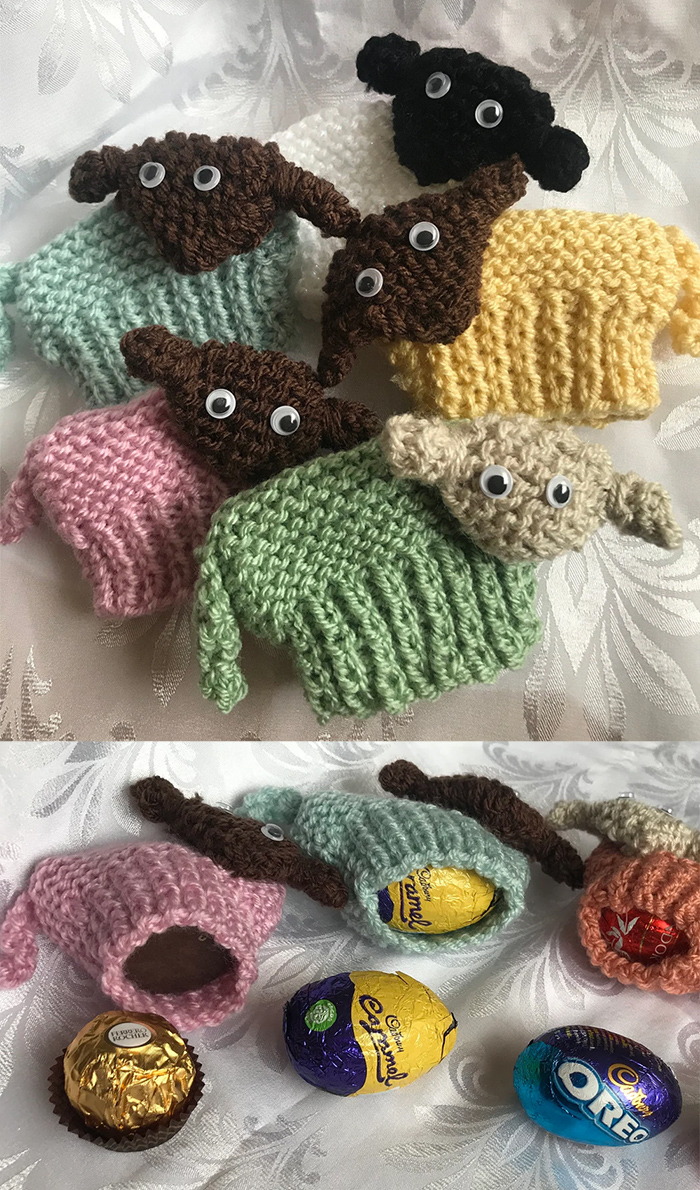 Easter Lamb Egg Cover Knitting Pattern