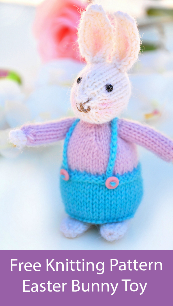 Easter Bunny Toy Free Knitting Pattern