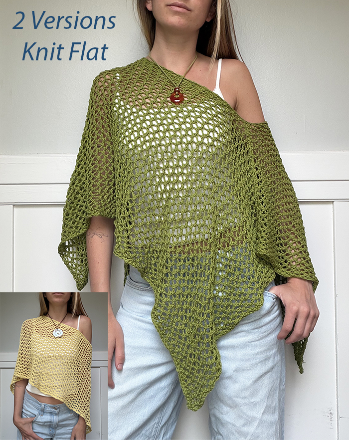 Free Easy Breezy Poncho Knitting Pattern