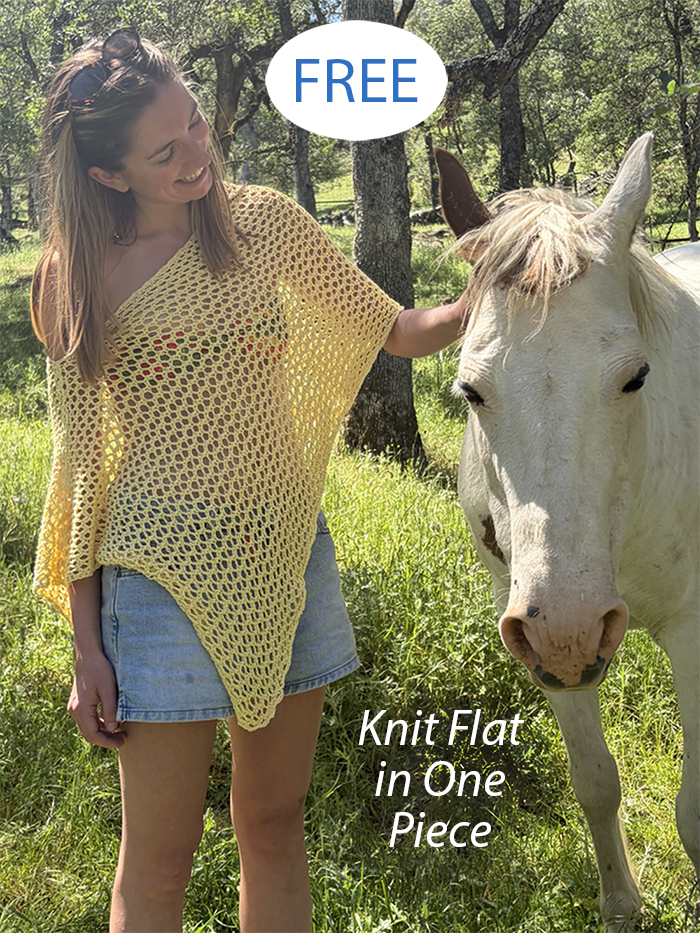 Free Easy Breezy Poncho Knitting Pattern