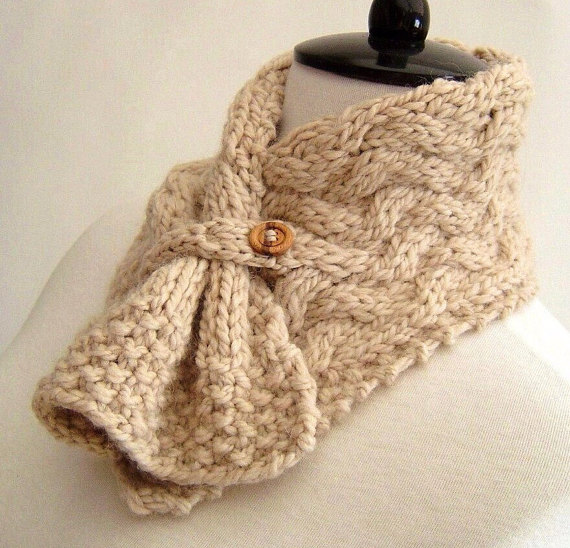 Knitting pattern for easy cable neckwarmer and more neck warmer knitting patterns
