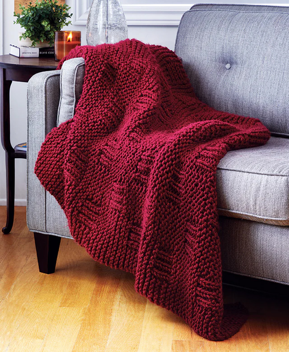 Quick Afghan Knitting Pattern Easy Knit Blanket Blanket