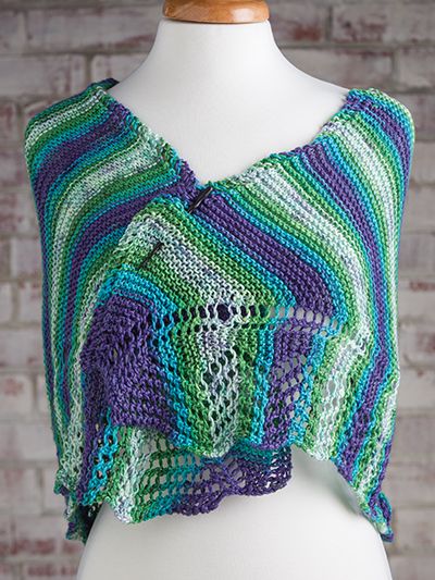 Free knitting pattern for Easy Knit Shawl