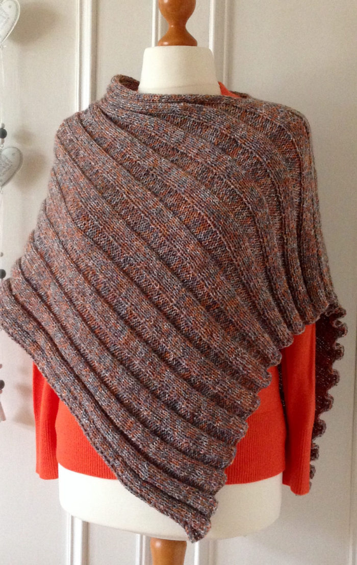 Free Knitting Pattern for Easy Peasy Poncho