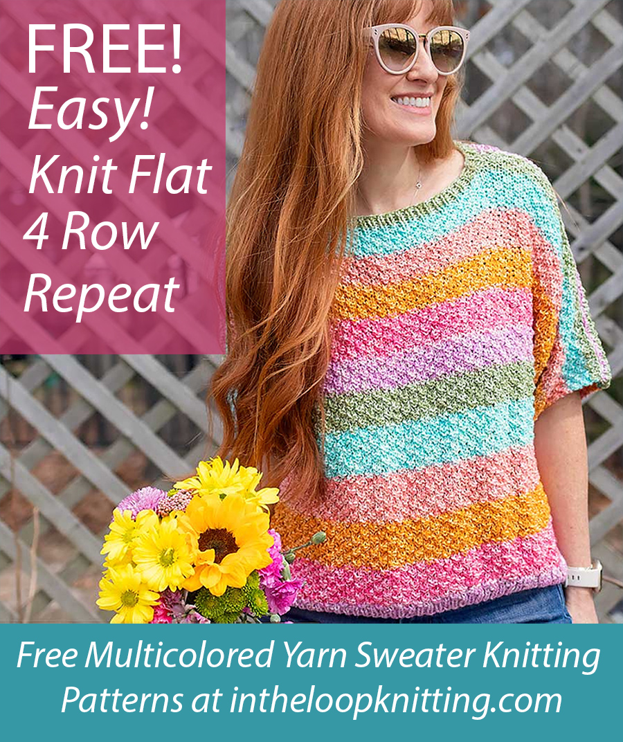 Free Easy Short Sleeve Sweater Knitting Pattern