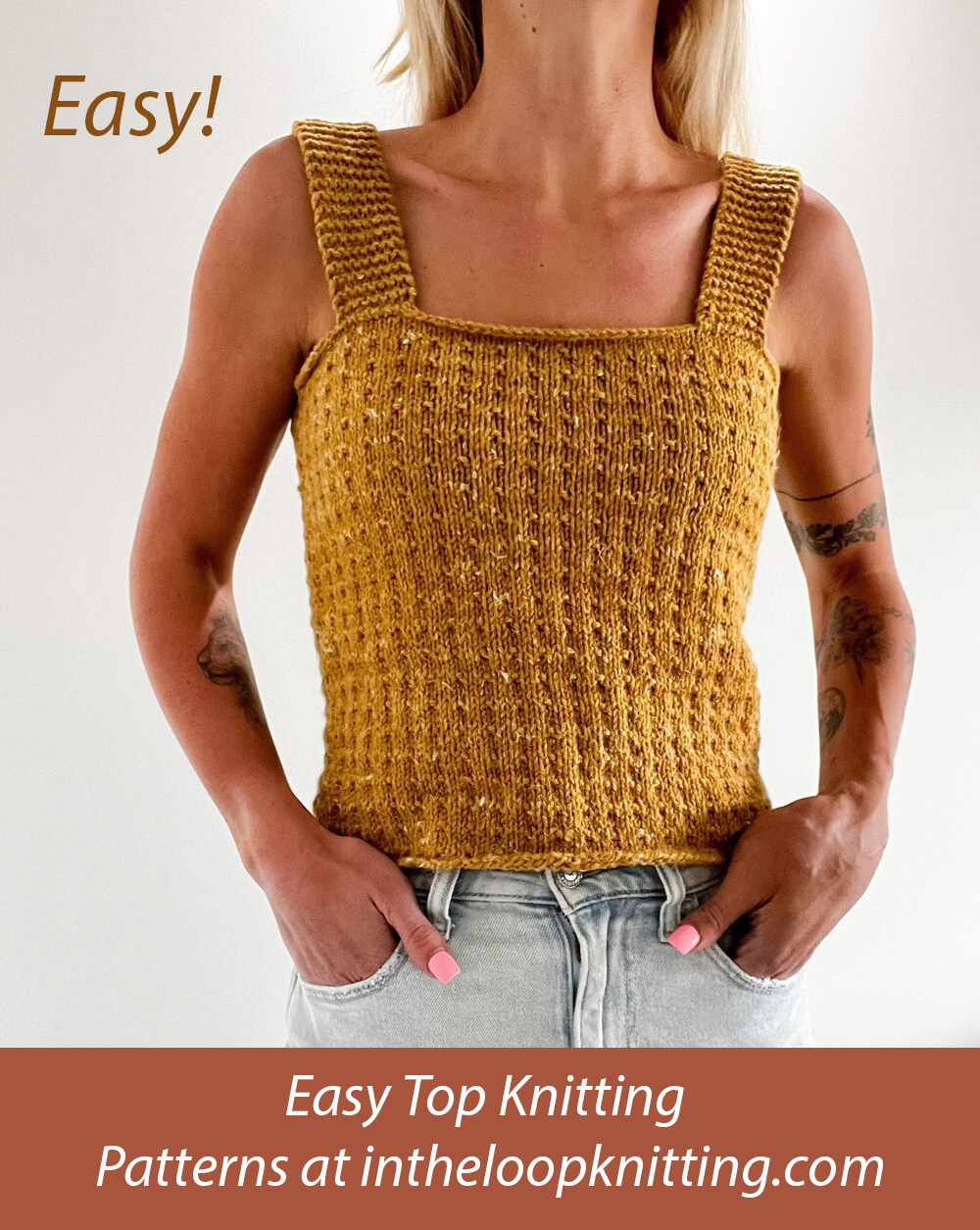Easy Tank Top Knitting Pattern