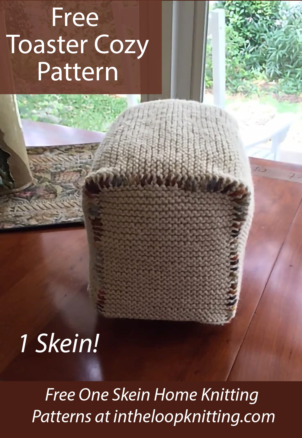 Free One Skein Easy Toaster Cozy Cover Knitting Pattern