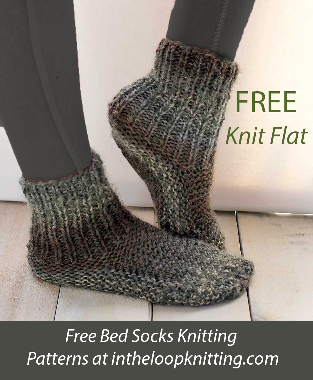 Free Easy Women's Slipper Socks Knitting Pattern