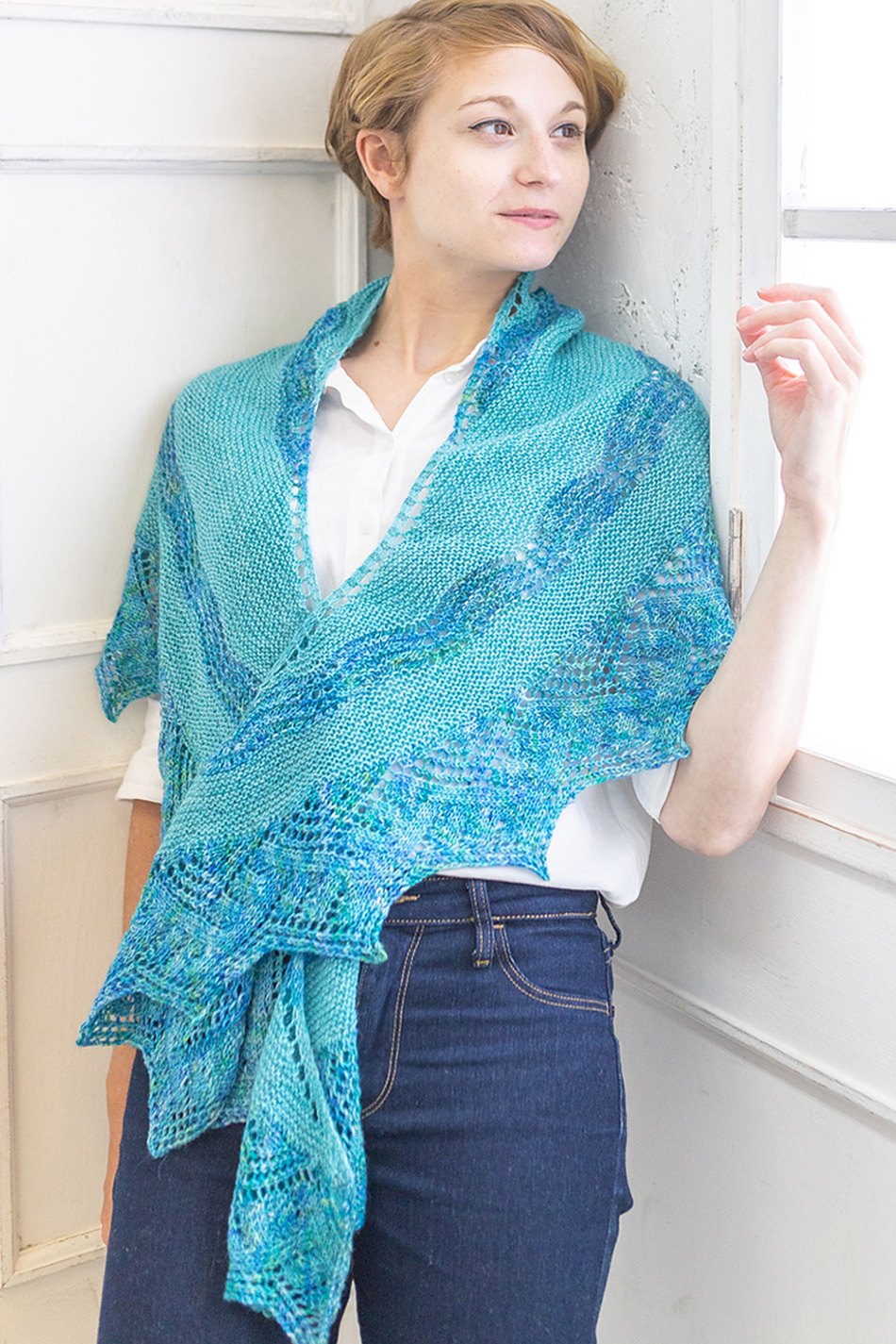 Ebb and Flow Shawl Knitting Pattern