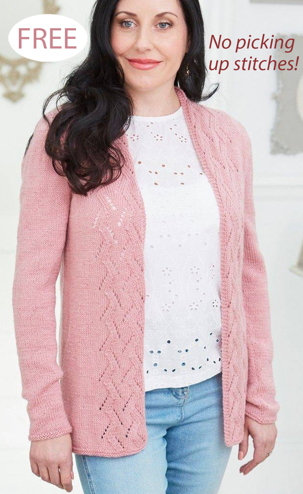 Edge to Edge Cardigan Knitting Pattern