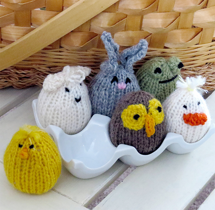 Free Knitting Pattern for Eggkins