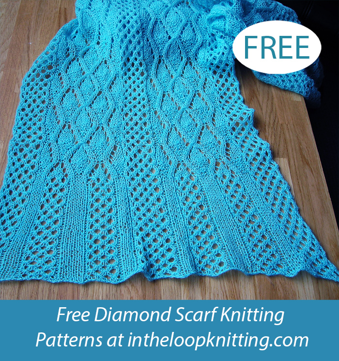 Free Elanah Scarf or Shawl Knitting Pattern