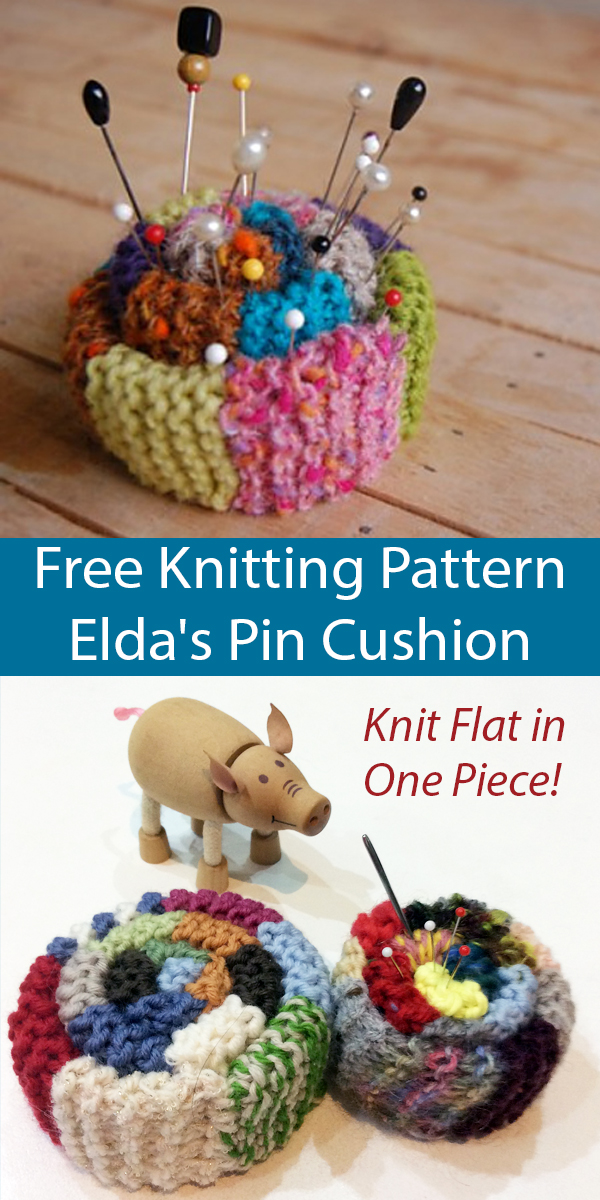 Elda's Pin Cushion Free Knitting Pattern