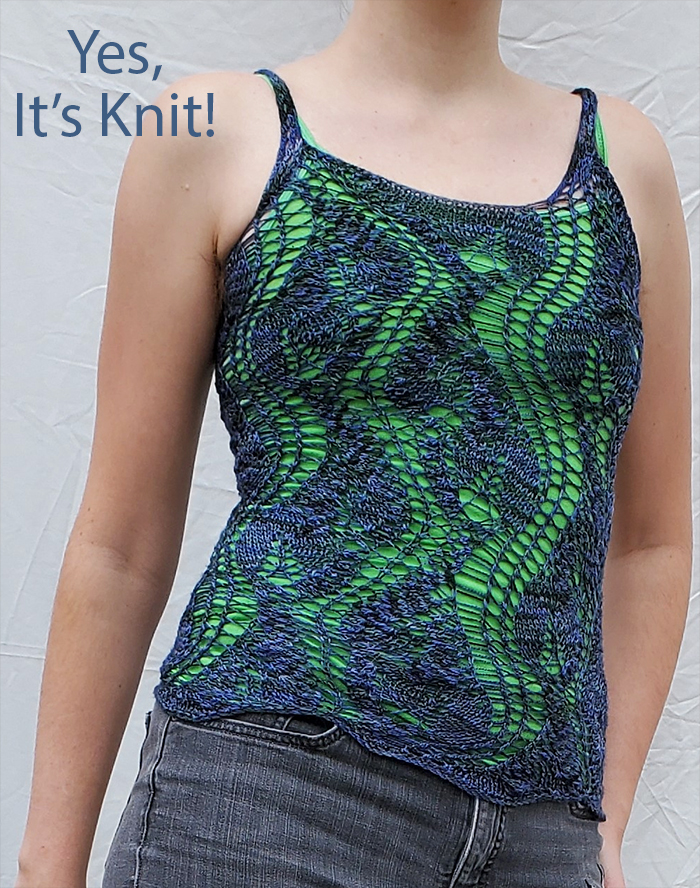 Free Elderwood Tank Top Knitting Pattern