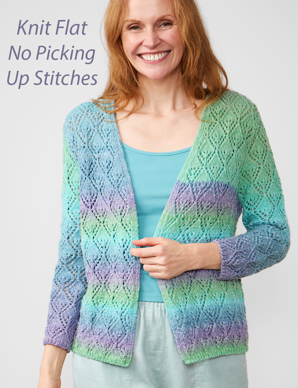 Free Knitting Pattern Eleanora Lace Cardi Cardigan