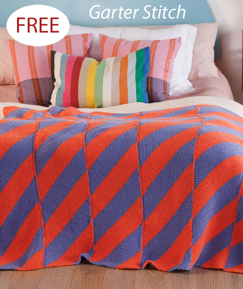 Free Knitting Pattern for EasyElectric Feel Knit Blanket