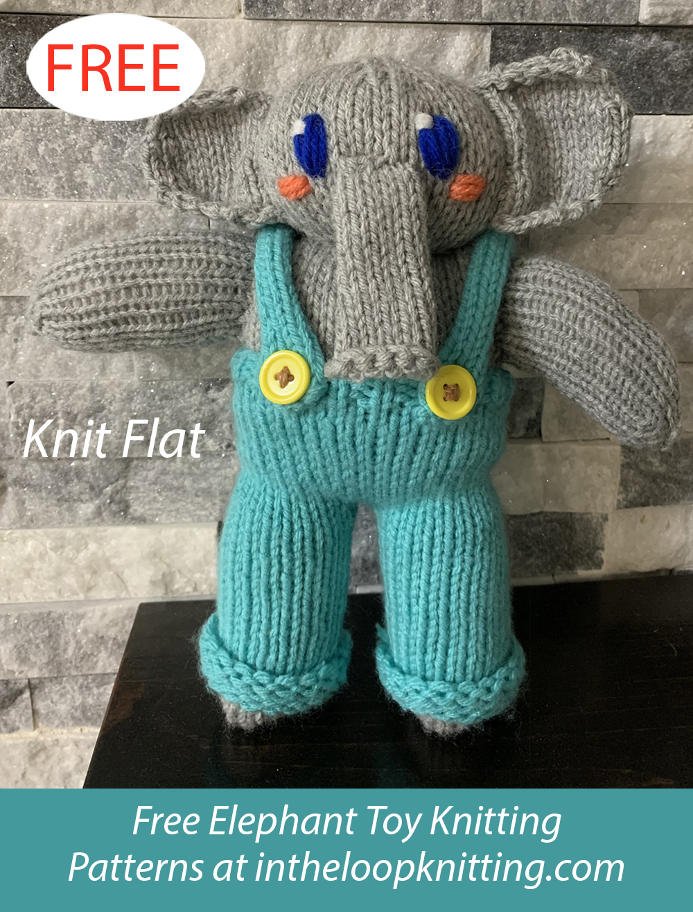 Free Elephant Doll Knitting Pattern