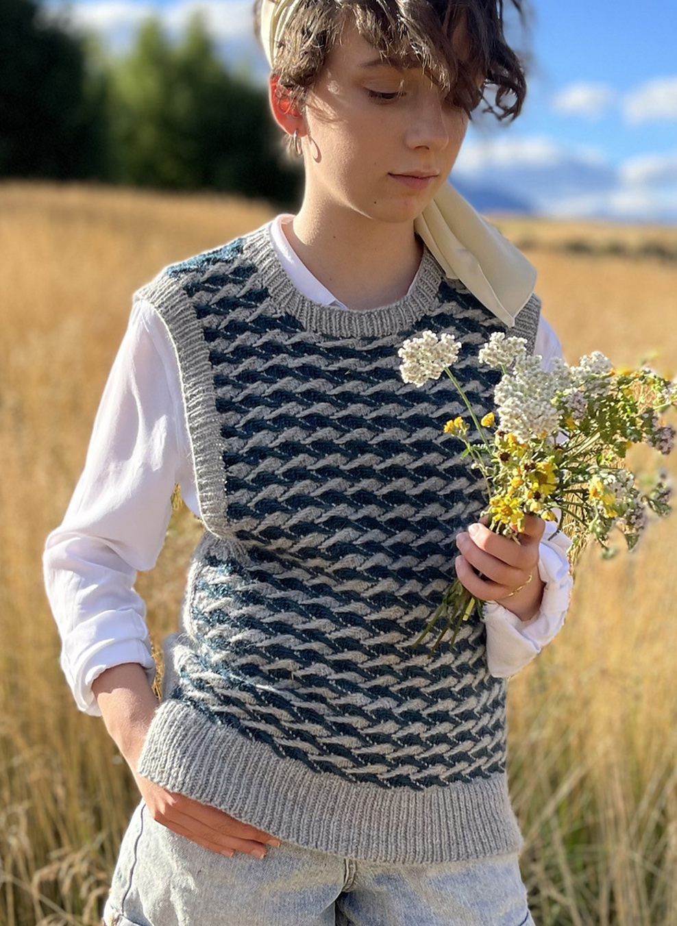 Vest Knitting Pattern Elise Vest