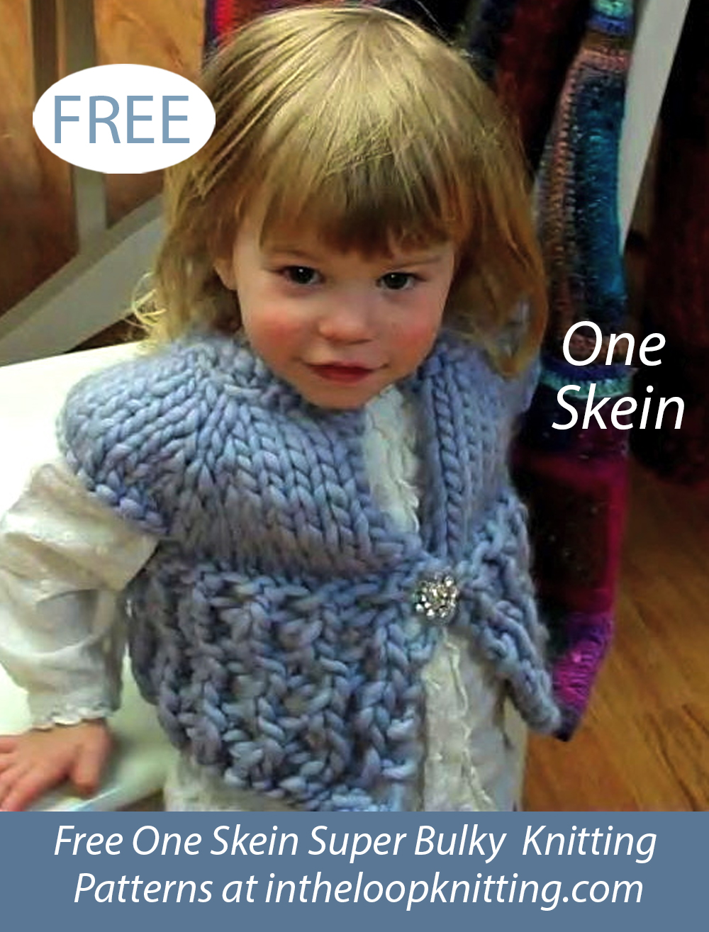Free One Skein Eliza Baby Cardigan Knitting Pattern