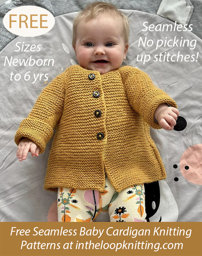 Free Elliston Baby Cardigan Knitting Pattern