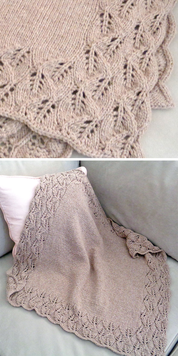 Knitting Pattern for Elora Baby Blanket