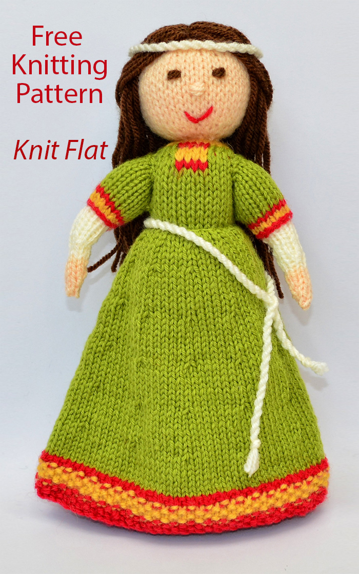 Free Elvina Medieval Doll 1086 Knitting Pattern