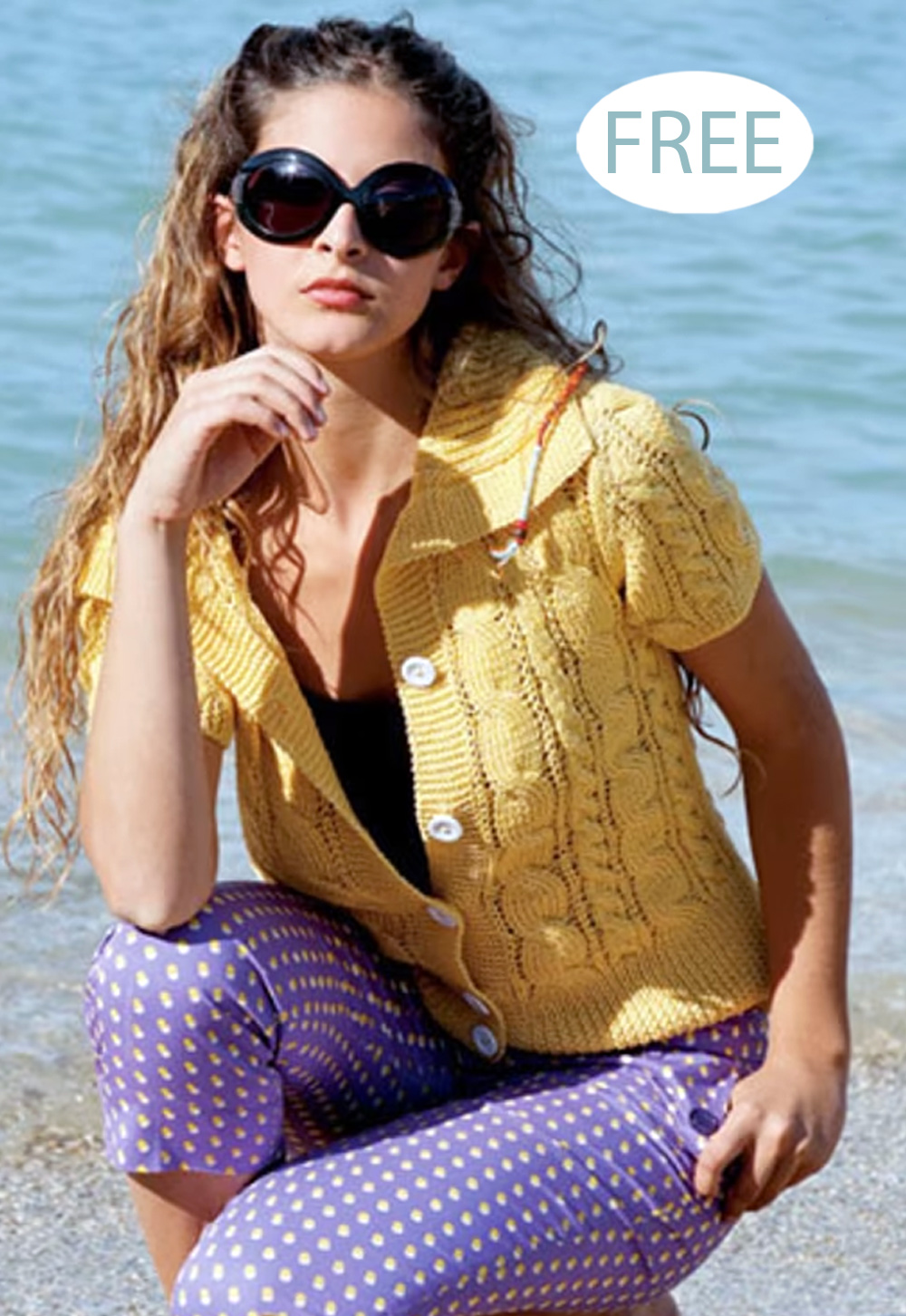 Free Elvira Cardigan  Knitting Pattern