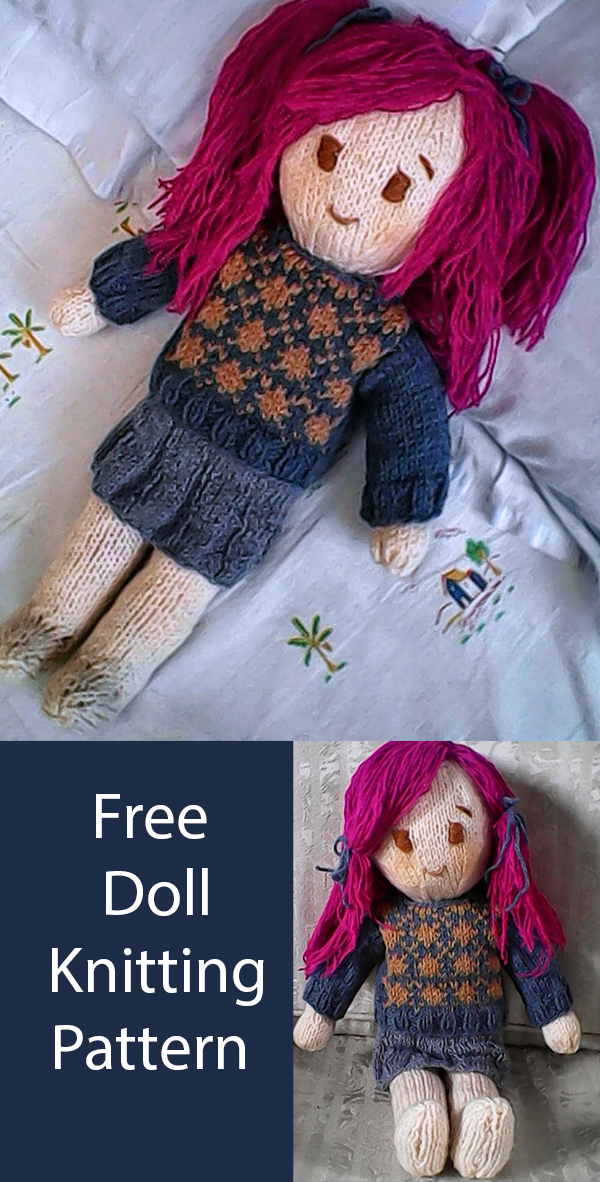 Free Doll Knitting Pattern Emiko 