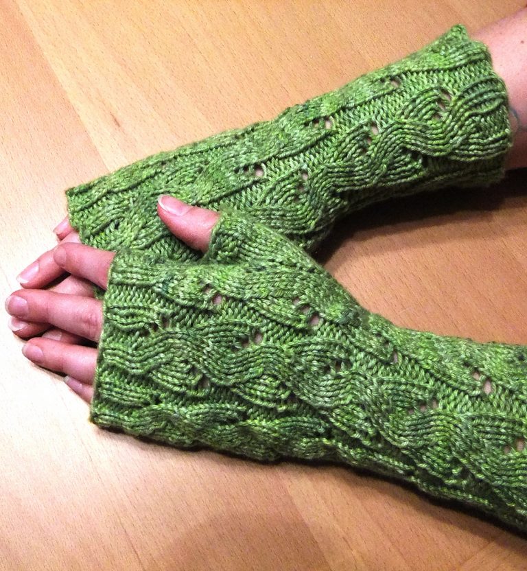 Free Knitting Pattern for Emilee Dee Mitts