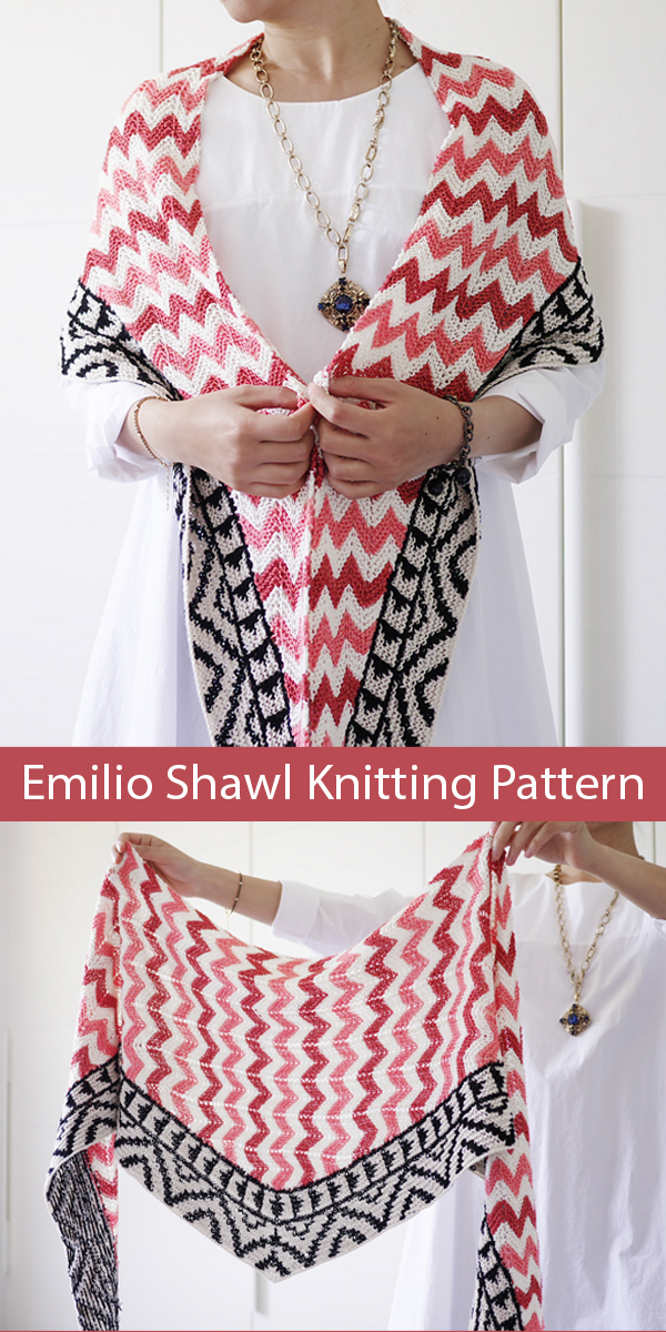 Emilio Shawl Knitting Pattern
