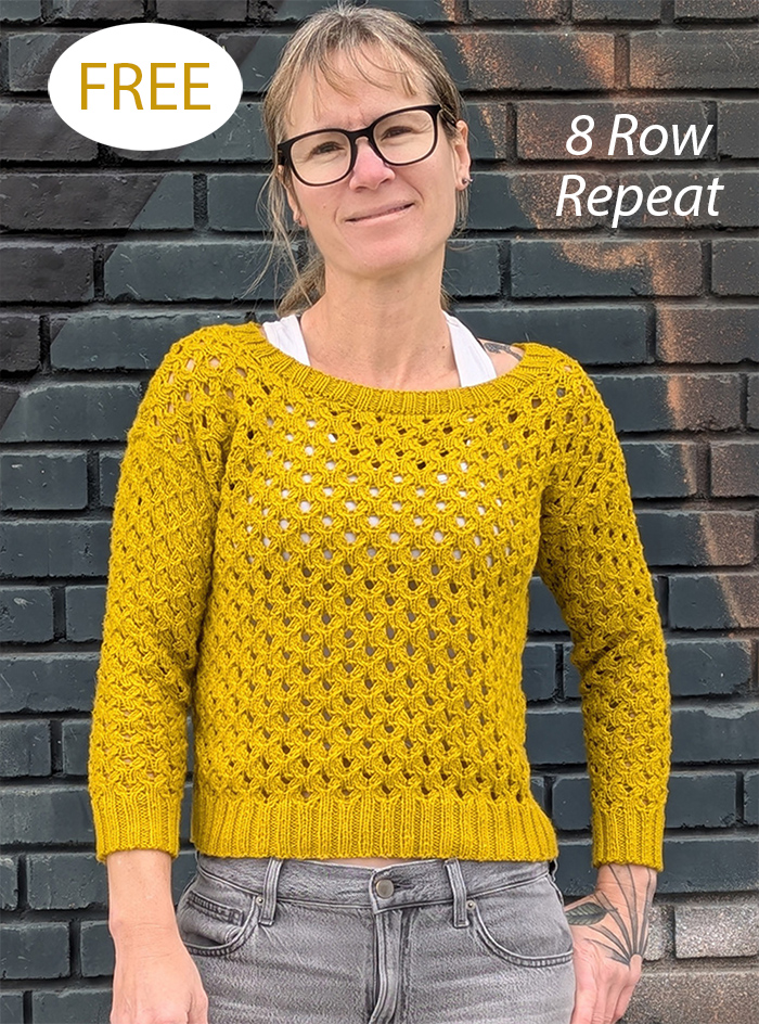 Free Endlessly Lace Pullover Sweater Knitting Pattern