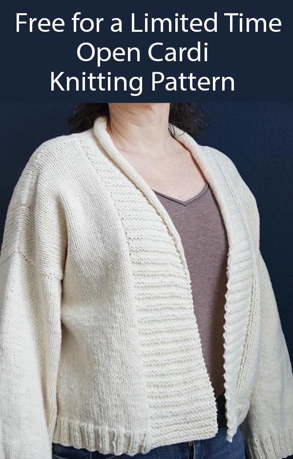 Free until Nov 3, 2020 Knitting Pattern for Enez Brannec Cardigan