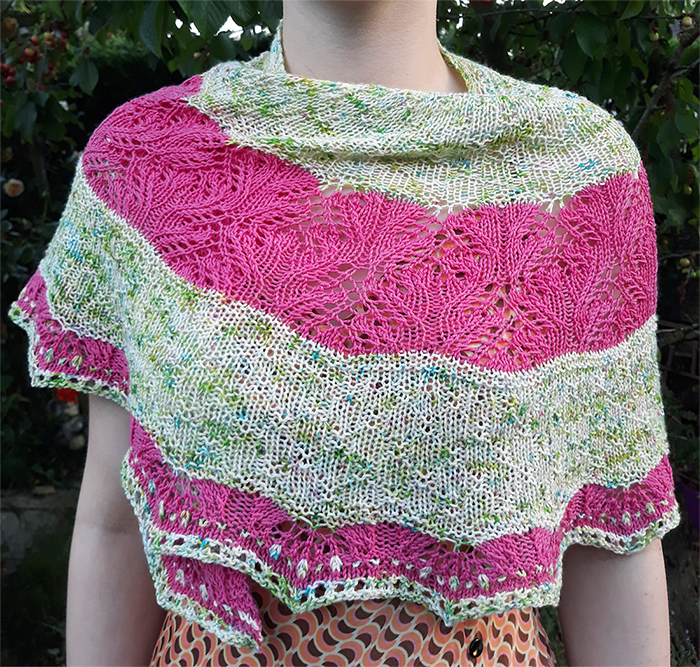 Free English Garden Shawl Knitting Pattern
