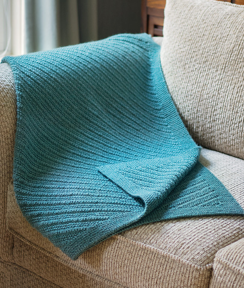 Knitting Pattern for Reversible Ennismore Lap Blanket