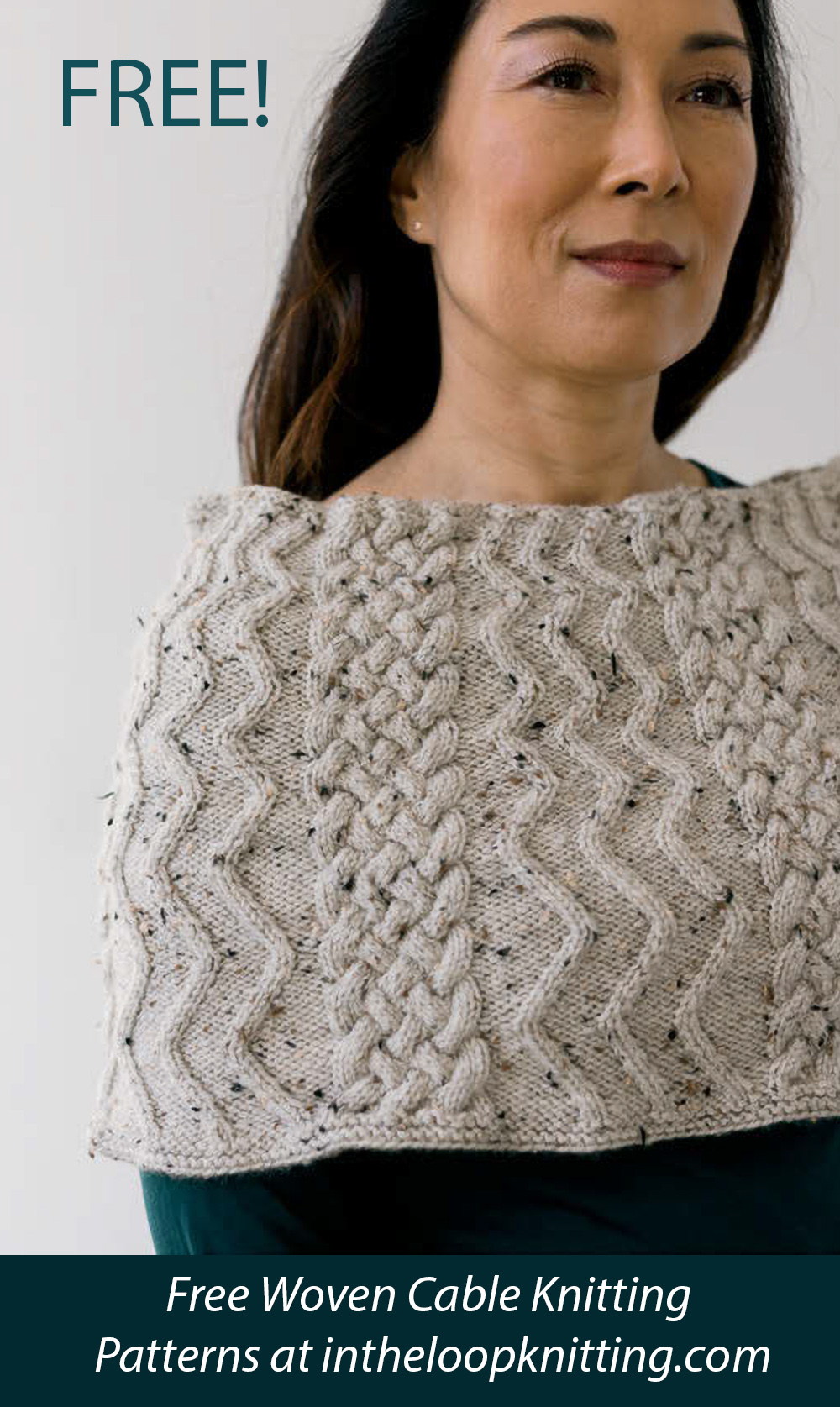 Free Entwined Capelet Knitting Pattern