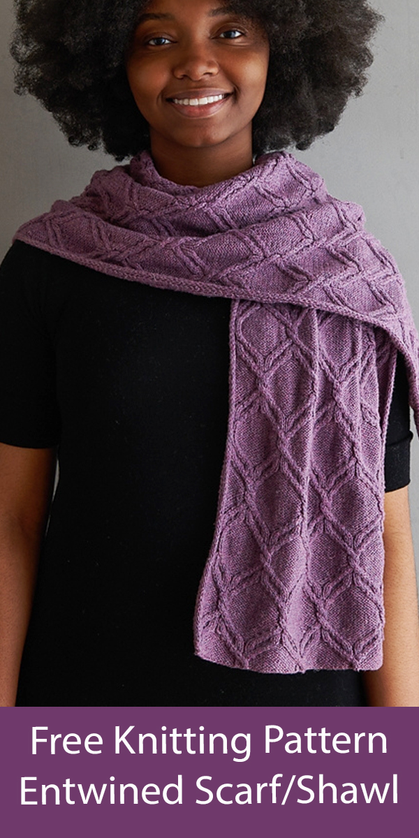 Free Scarf Knitting Pattern Entwined Wrap