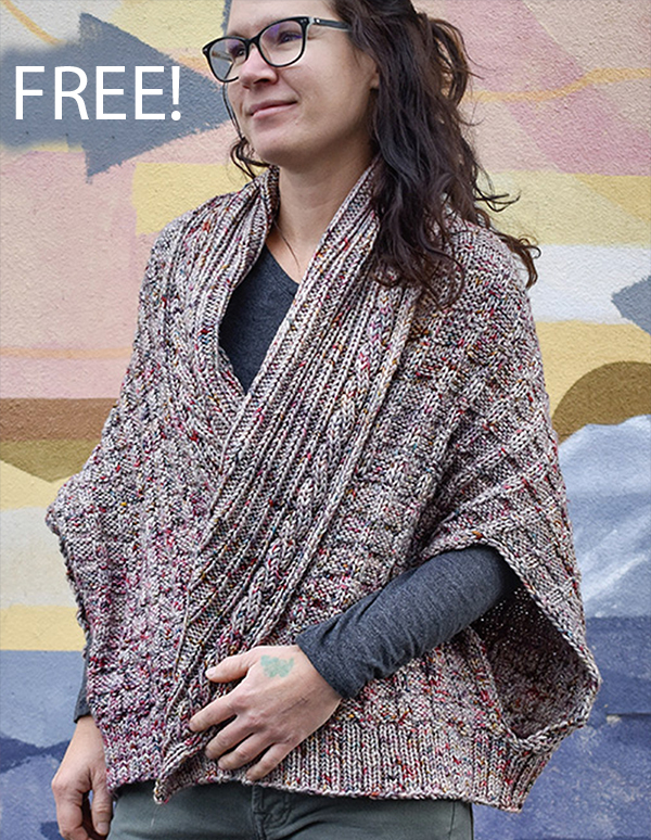 Free Cardigan Knitting Pattern Enveloped Cocoon