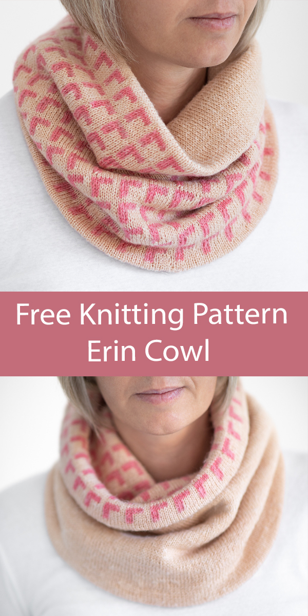 Erin Cowl Free Knitting Pattern Reversible