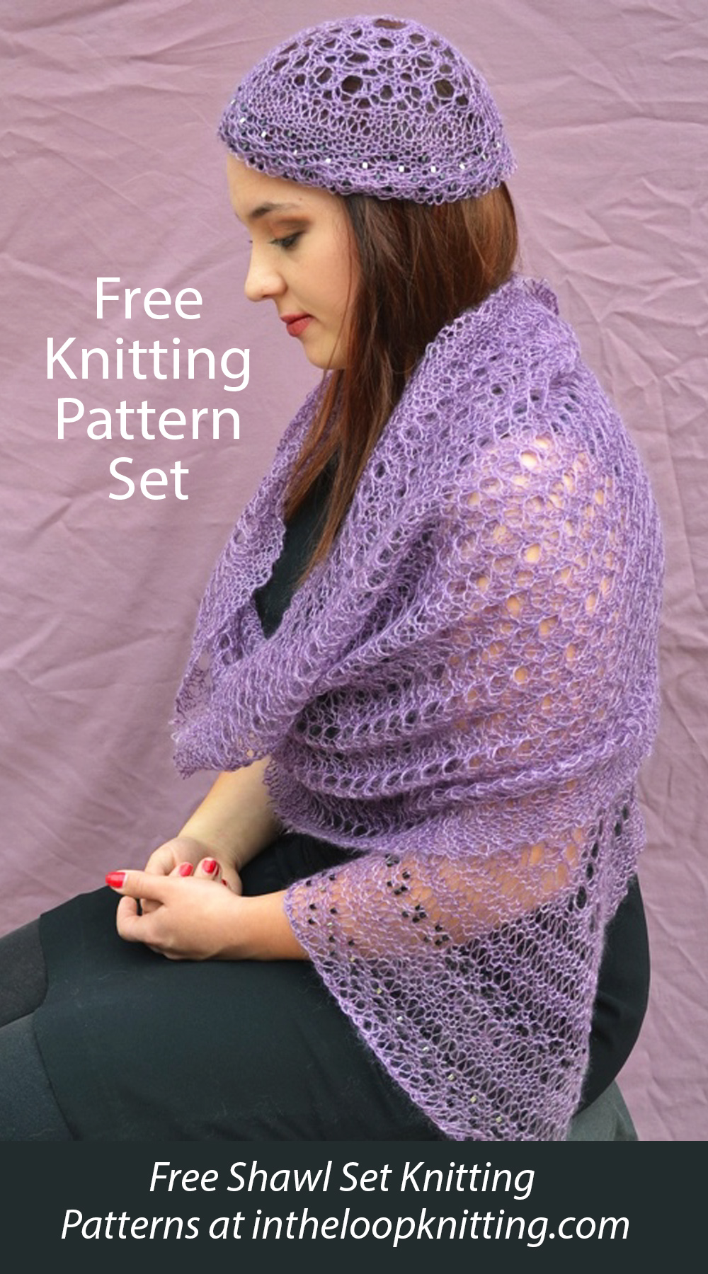 Free Estelle Wrap and Cap Knitting Pattern