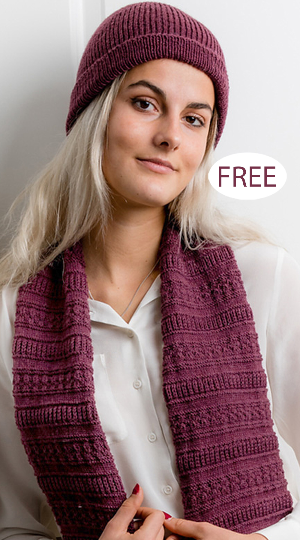 Free Estense Hat and Scarf Knitting Pattern